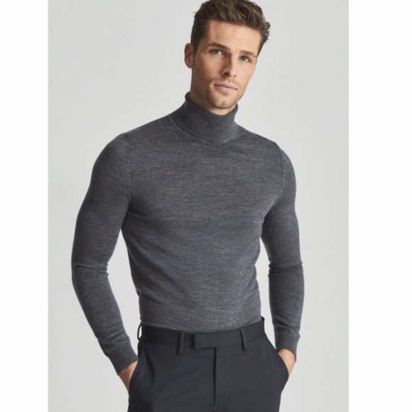 Reiss Men’s Caine Roll Neck Sweater.